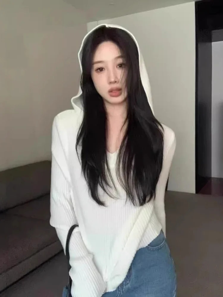 Novo sólido casual camisola com capuz roupas de inverno feminino coreano todos os jogos jumper pull femme fino ajuste ​ pulôveres de malha da moda