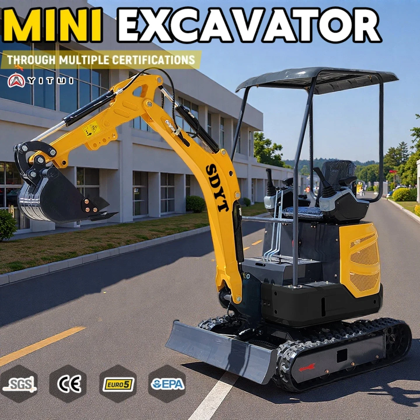 بيع المصنع مباشرة حفارة صغيرة 2.0 طن Ce Epa رائجة البيع محرك جديد ديزل مخصص حفارة صغيرة يمكن استخدامها في الشتاء