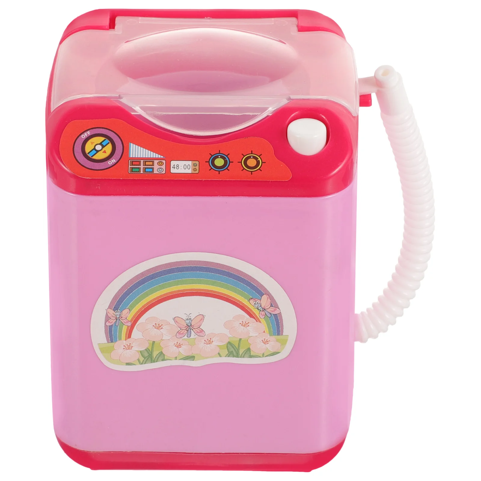 Electronic Toy Washing Machine Child Toys for Toddlers Mini Home Appliance Plastic Puff