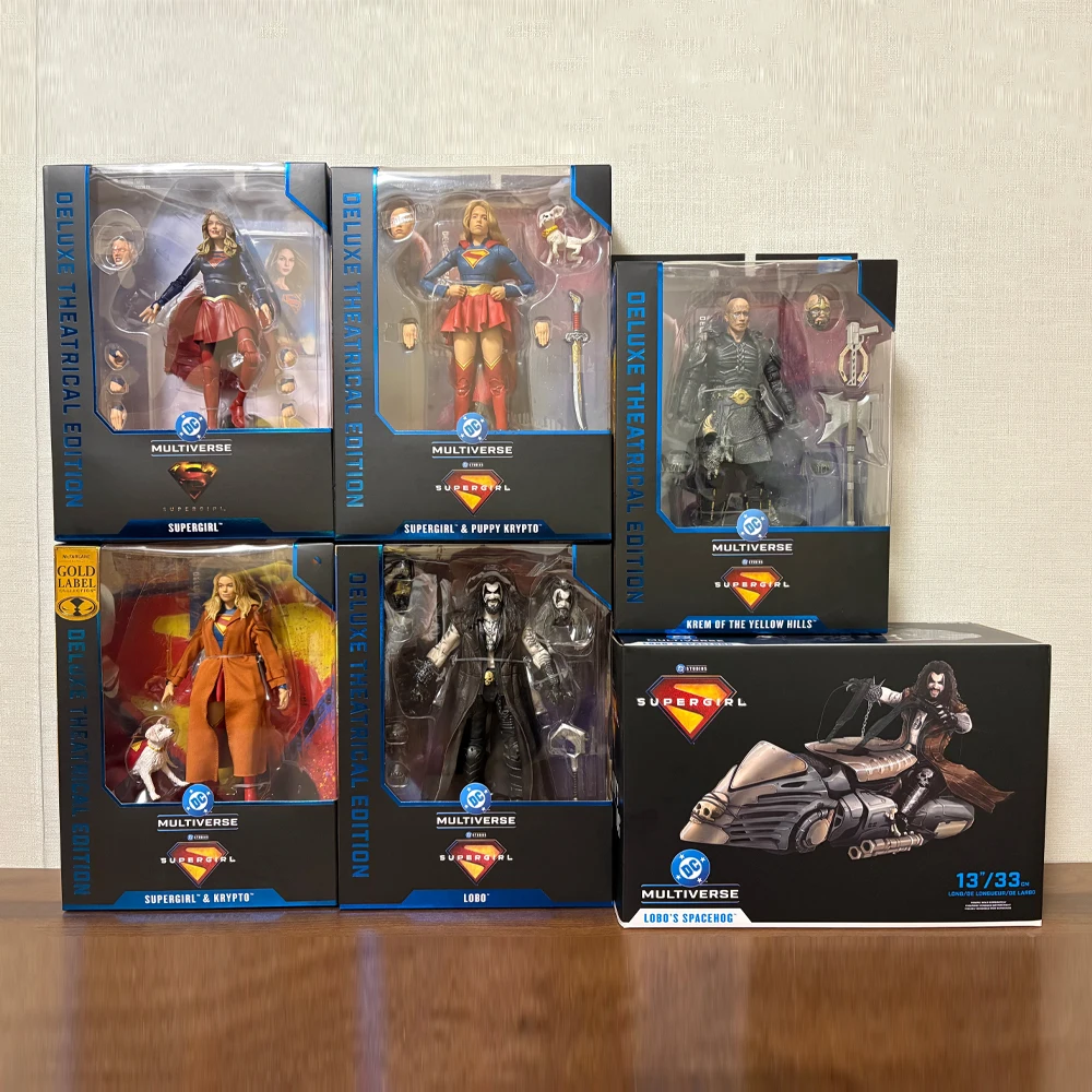 Mcfarlane Toys Supergirl/Supergirl/Lobo/Krem of the Yellow Hills/Supergirl&Krypto/Lobo's Spacehog Vehicle 7in Action Figure