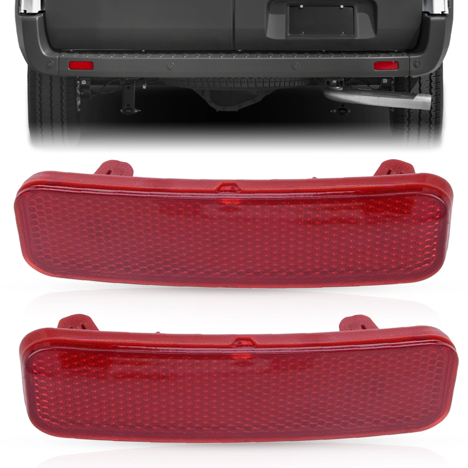 1778456 BK21-515C0-AA 1778457 For Ford Transit Connect Transit-150 250 350 HD 2015-2020 Rear Bumper Lower Reflector Light