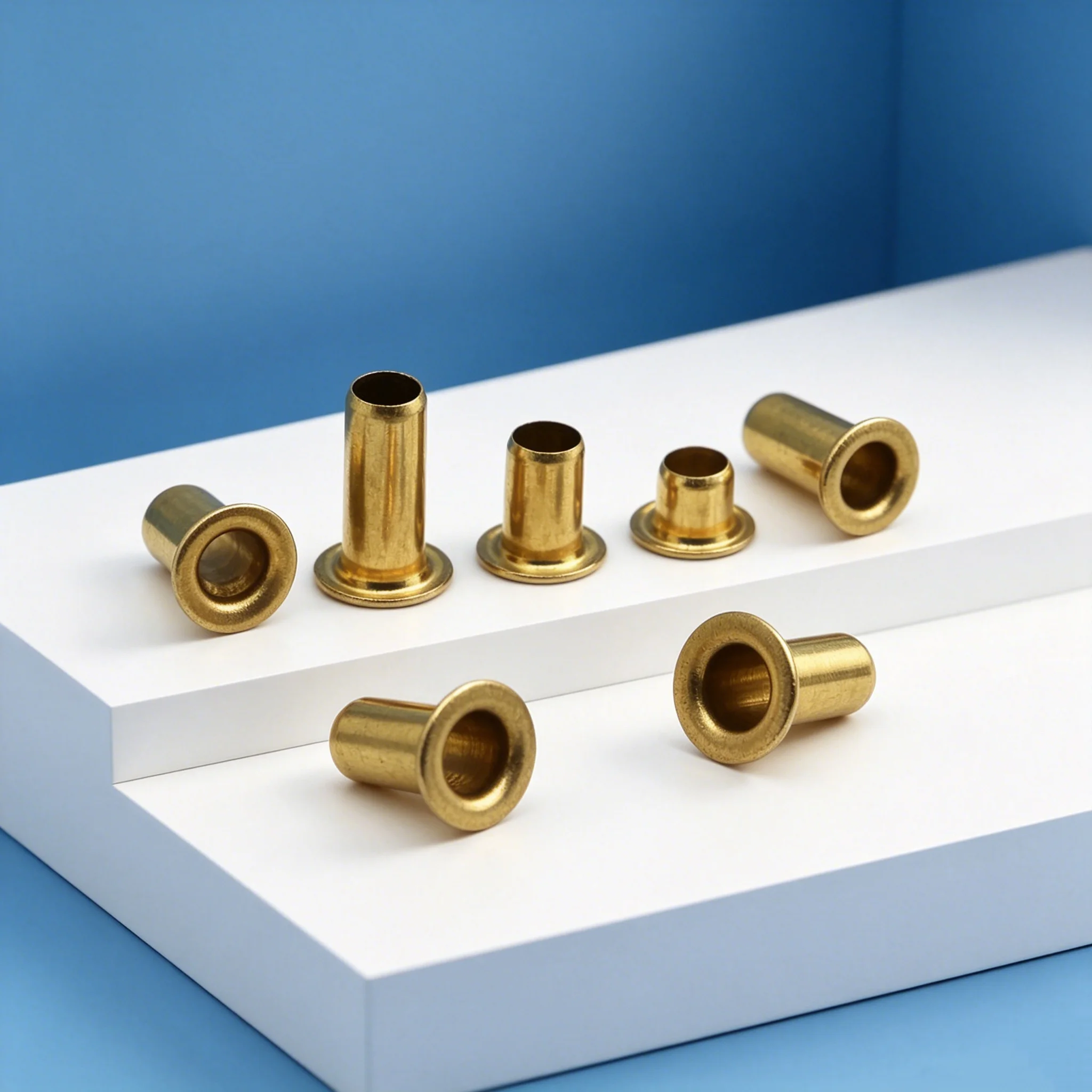 M0.9 M1.5 M1.7 M2 M2.5 M3-M6 GB876 Copper Hollow Rivets Brass Tubular Rivet Nails Double Sided PCB Circuit Board Connecting Nuts
