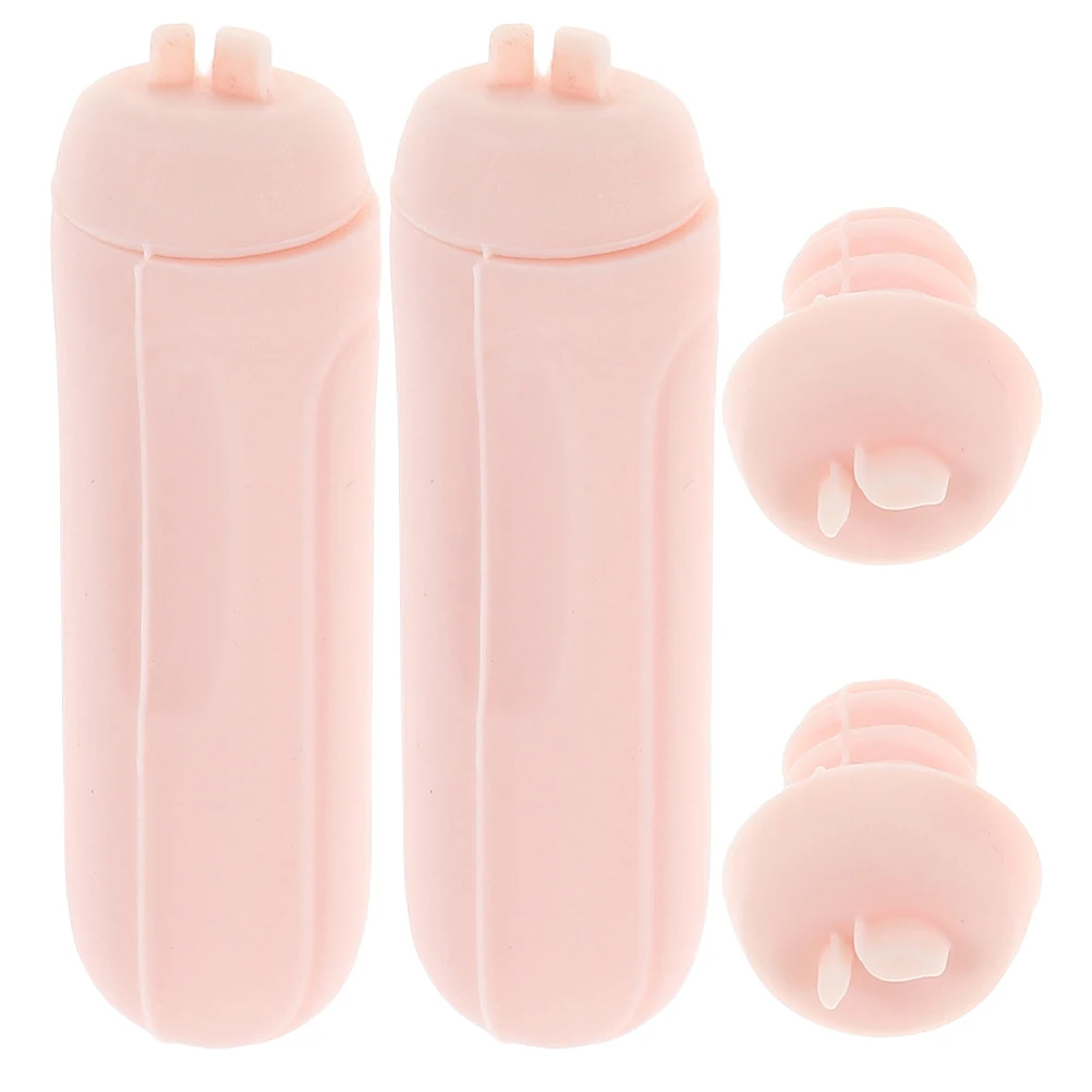 

2Pcs Nail Art Stamper Kit Silicone Stamping Pens French Tips DIY Salon Tool Set Pink Nail Pens French Tips Kit