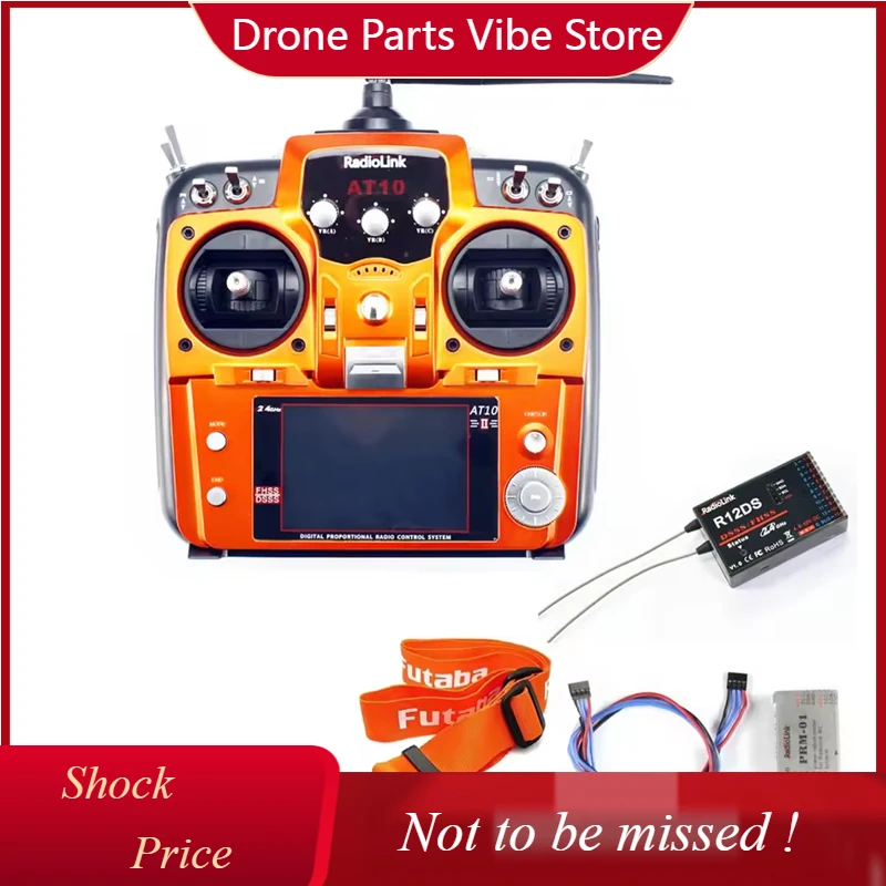 

DPRadioLink AT10II RC Transmitter 4KM Control Distance Real-Time Telemetry Reverse Polarity Protection for RC Drone RC Car Boat