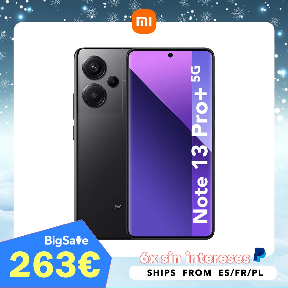 Xiaomi Redmi Note 13 Pro Plus 5G 8GB/256GB 12GB/512GB NFC EU Charger Global Version-mobile phone