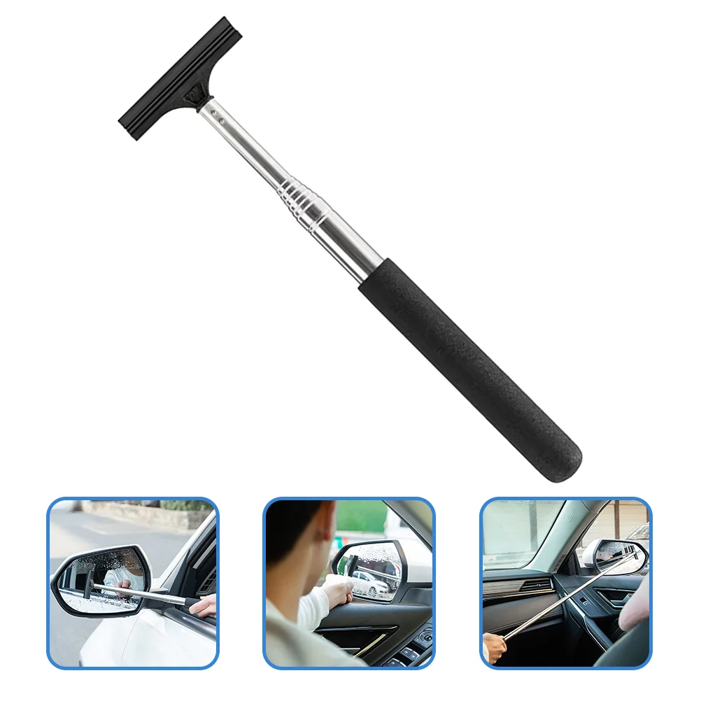 

Car Wiper Accessory Window Cleaner Tool with Handle Retractable Mirror Windshield Sponge Squeegee Rearview