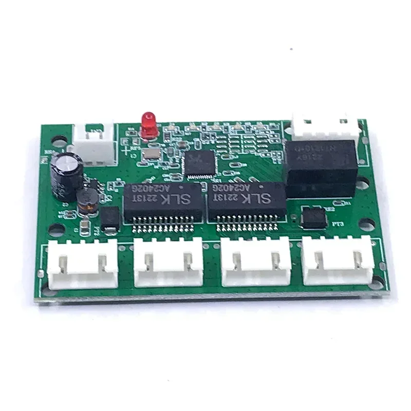 PCBA Mini 4/5 port Networkmini modul sakelar ethernet 10/100Mbps 5V 12V 15V 18V 24V