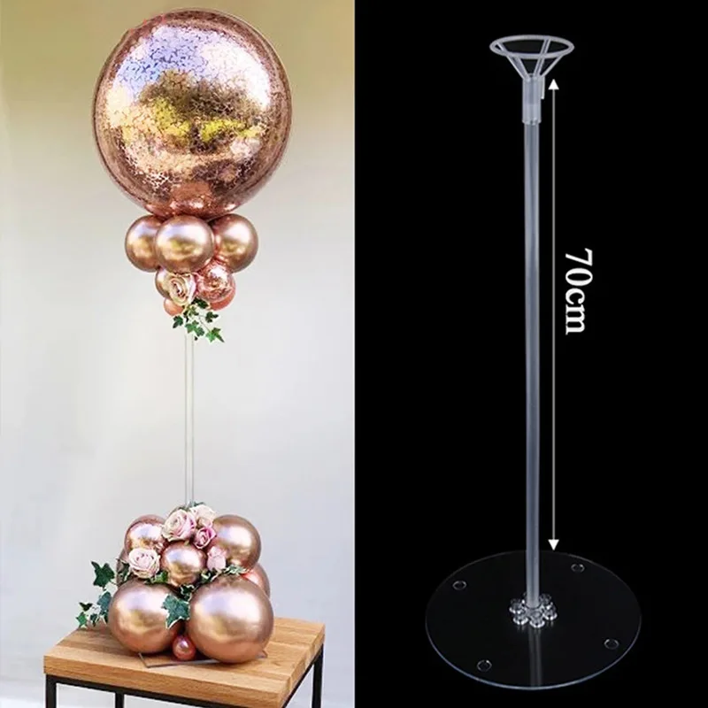 

70Cm Balloon Stand Holder Birthday Party Wedding Decoration Table Column Plastic Baloon Stick Home Decor Balloon Accessories