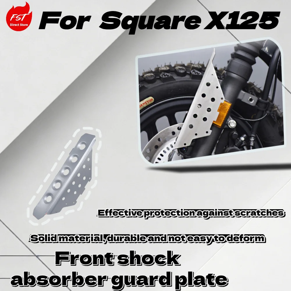 For  Square X125 series, custom retro front fork cover, front shock guard plate, decorative protection accessories