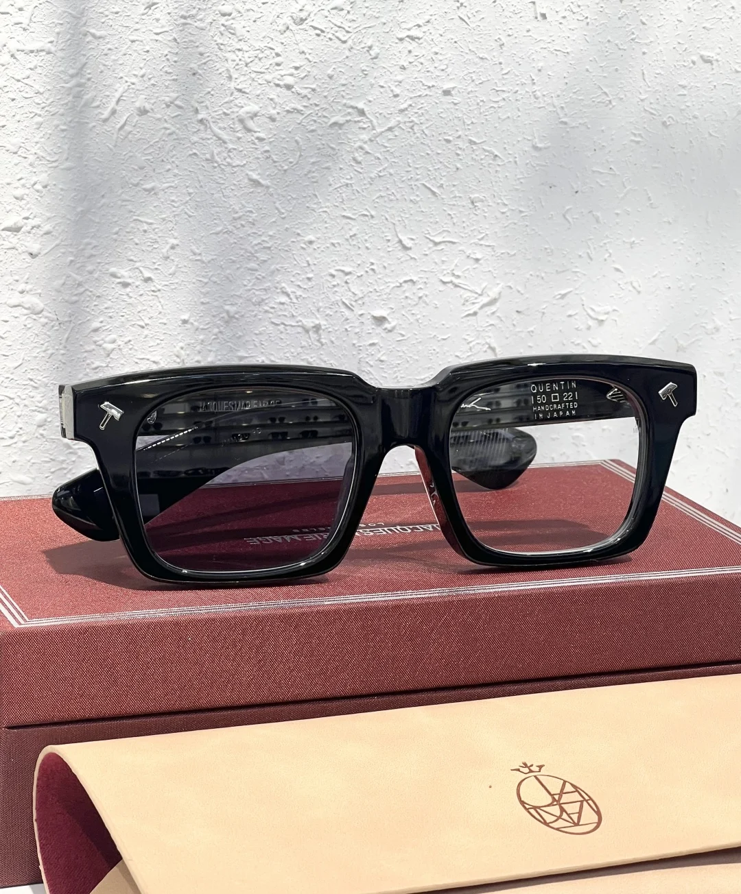 QUENTIN JACQUES MARIE MAGE شعبية سميكة خلات مربع النظارات الشمسية الفاخرة العلامة التجارية الرجال النظارات الشمسية موضة في الهواء الطلق النساء Sunies