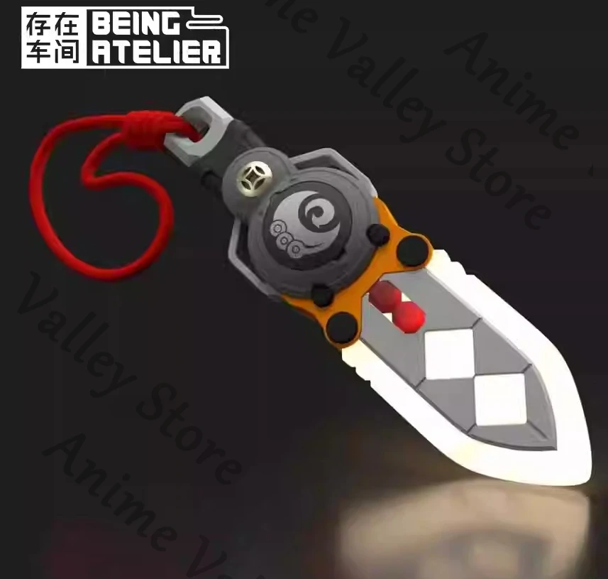 

Аниме Zenless Zone Zero Ye Shunguang косплей мини Qingming меч реквизит мультфильм мечи кулон блестящий оружие реквизит брелок подарок