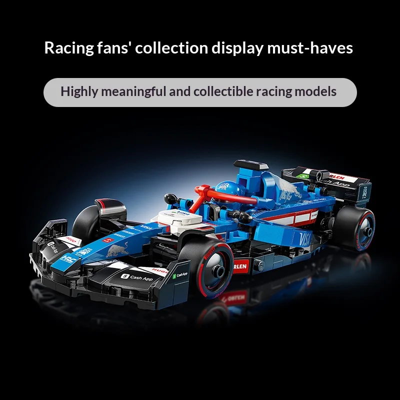 lego-building-blocks-christmas-day-celebration-77246-visa-cash-app-rb-team-vcarb-01-f1-racing-children's-toys-christmas-gift