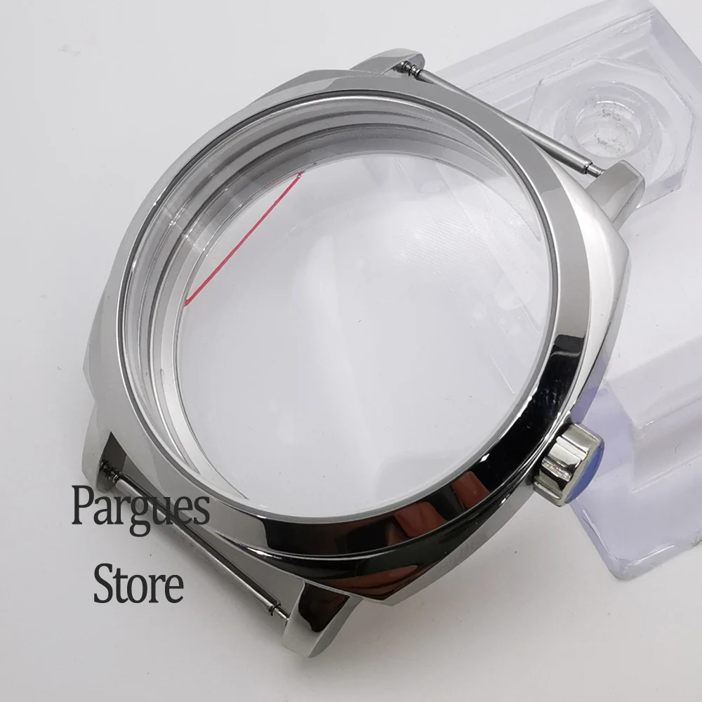 

42mm sapphire glass polished watch case fit ETA6497 6498 ST3600 ST3620 movement