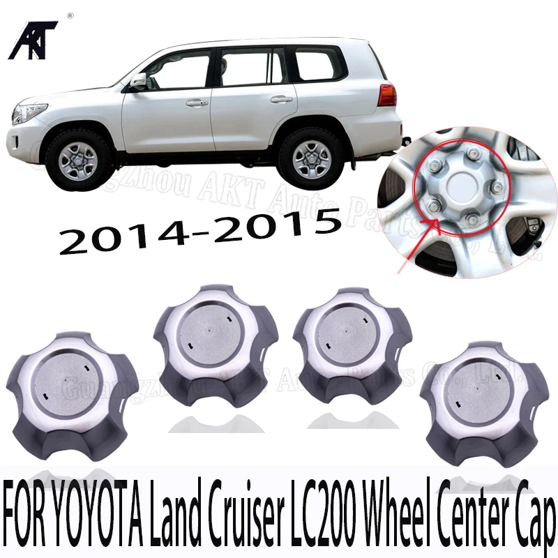 4pcs Wheel Hub Center Cover FOR: Toyota Land Cruiser GRJ200 URJ200 L200 2014-2015 4.0L V6 4260B-60020 Hub Cover