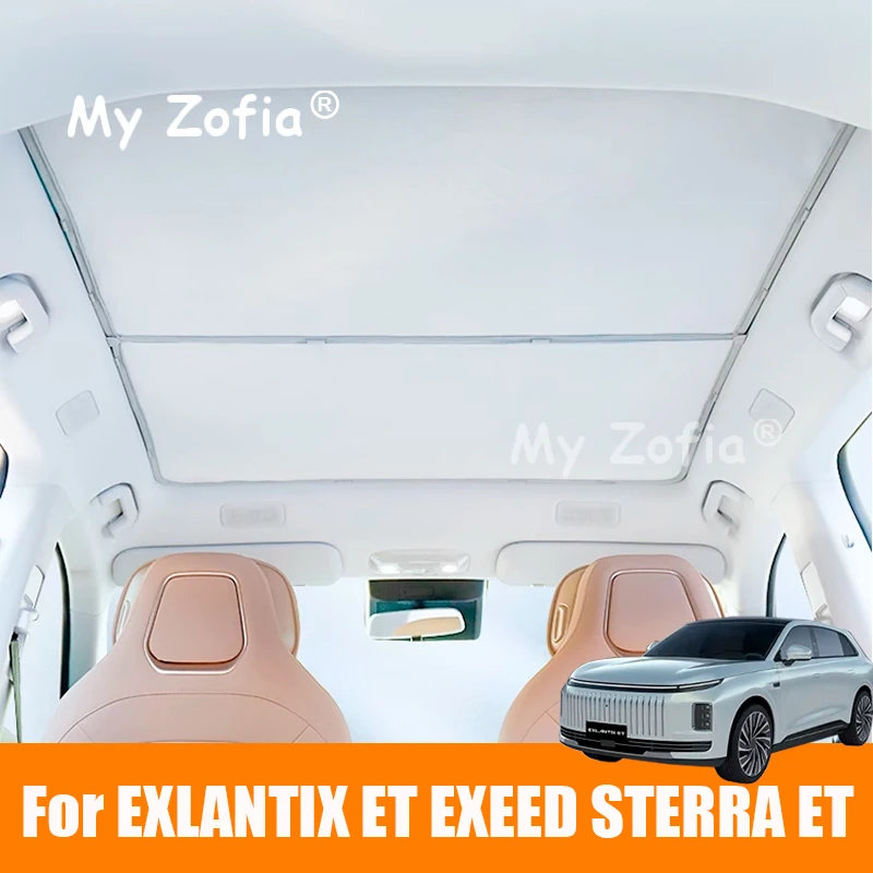

Sunroof Sunshades For EXLANTIX ET EXEED STERRA ET 2024 2025 2026 Car Ice Cloth Buckle Sun Pare Glass Skylight Accessories