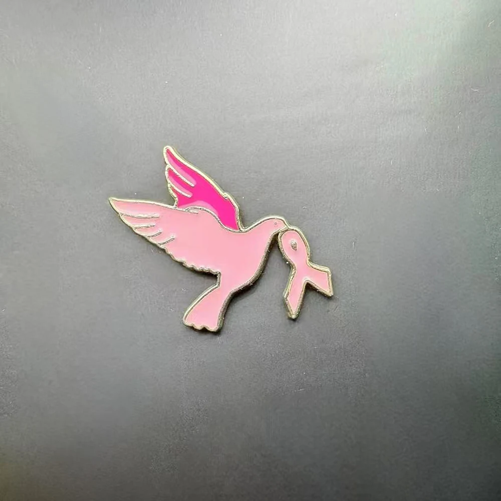 Breast Cancer Ribbon Brooch Breast Cancer Pin Breast Cancer Awareness Pin Pink Ribbon Badge For Support Fashion Accessories