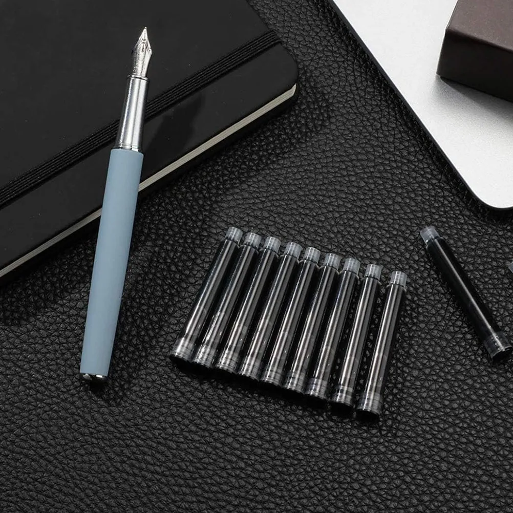 

4 Bags Universal Fountain Pen Ink Cartridges Smooth Writing Portable Pen Ink Refills Office Calligraphy Supplies