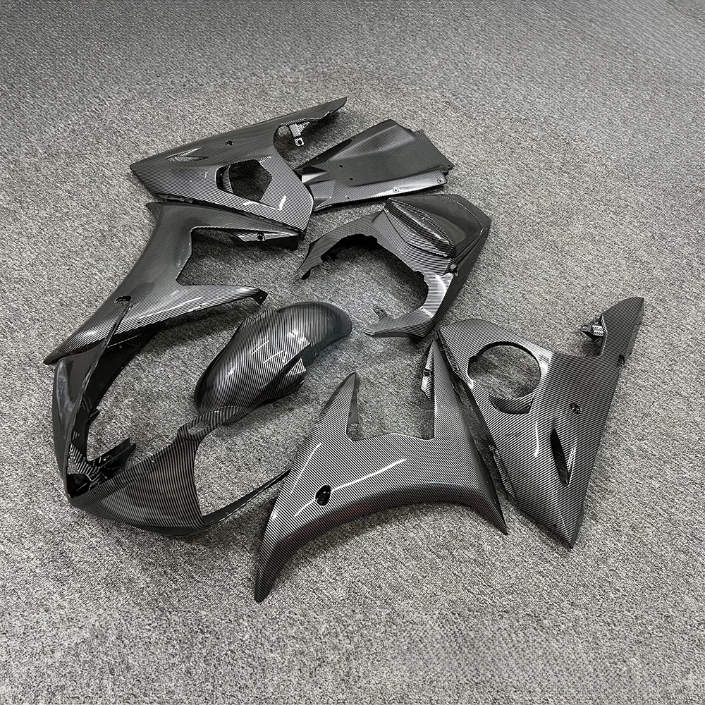 Carbon Color Fairings for Yamaha R6 2003 2004 2005 Motorcycle Fairing Kit YZF-R6 Injection ABS set