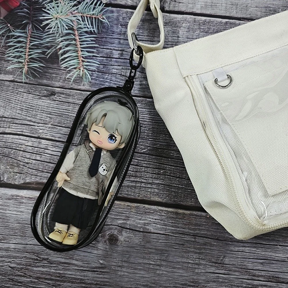 Organizer Box Plush Dolls Storage Pouch Keychain Bag Storage Pouch Transparent Classic Mystery Box Thicken Keychain Wallet 정리함