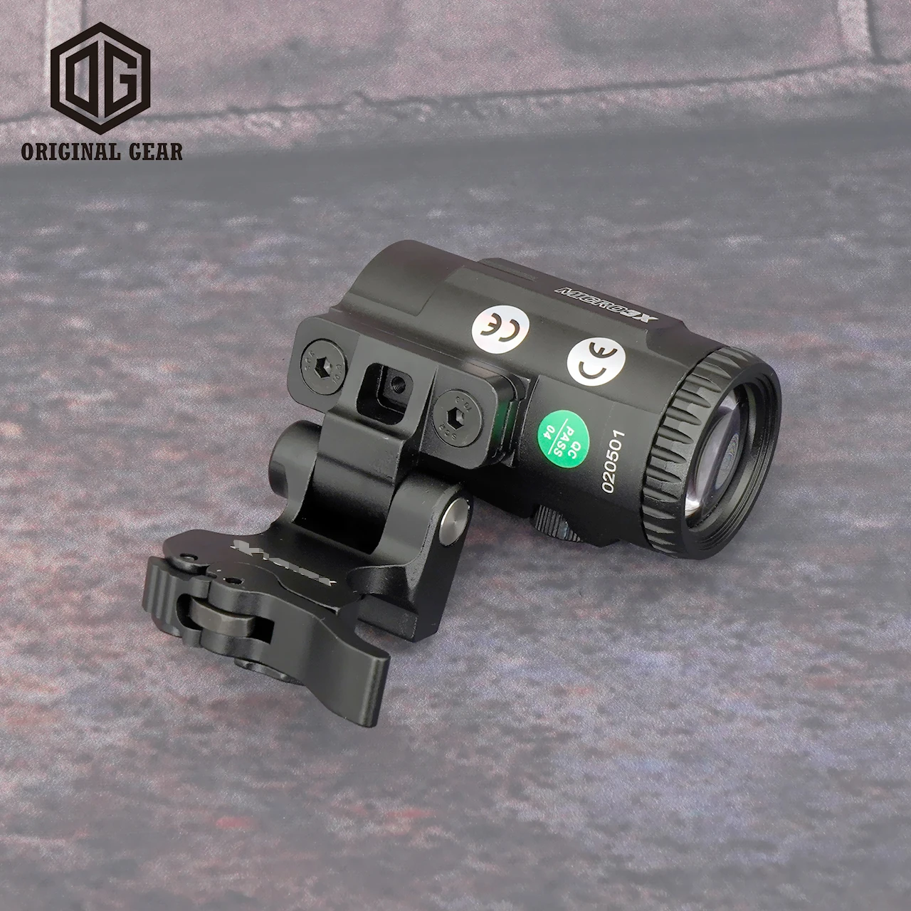 Imagem -03 - Óptica V3xm 3x Lupa Âmbito w Liberação Rápida Virar Monte Trabalho com Red Dot Sight Fit Tecelão Picatinny Trilho de Montagem para Airsoft