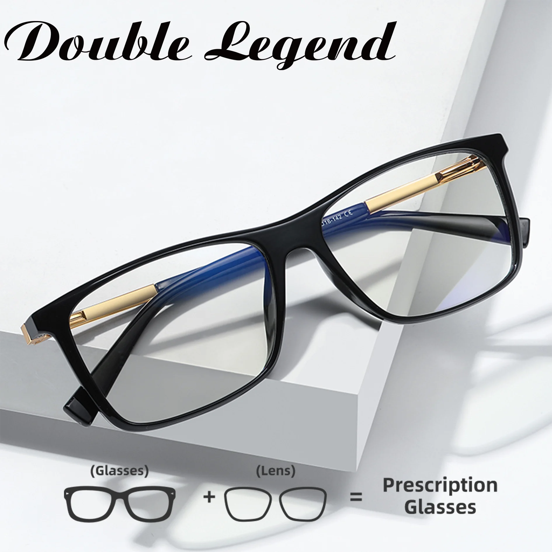 

Двойные очки для чтения Legend для мужчин и женщин, очки с защитой от синего света, очки для дальнозоркости, очки по рецепту, очки для близорукости для мужчин