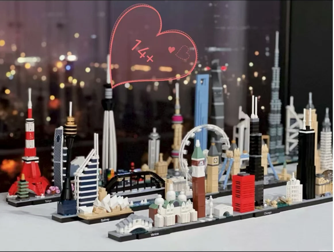 2023 سان فرانسيسكو 21043 لاس فيغاس 21038 ألعاب مكعبات البناء، مناسبة للبالغين والأطفال، الفن، ديكور المنزل، هدية #1