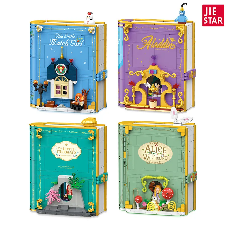 Building Block Book Toy, Building Blocks DIY, 3D Three-Dimensional Fairy Tale Storybook Decoration, Collectible Gift view 4