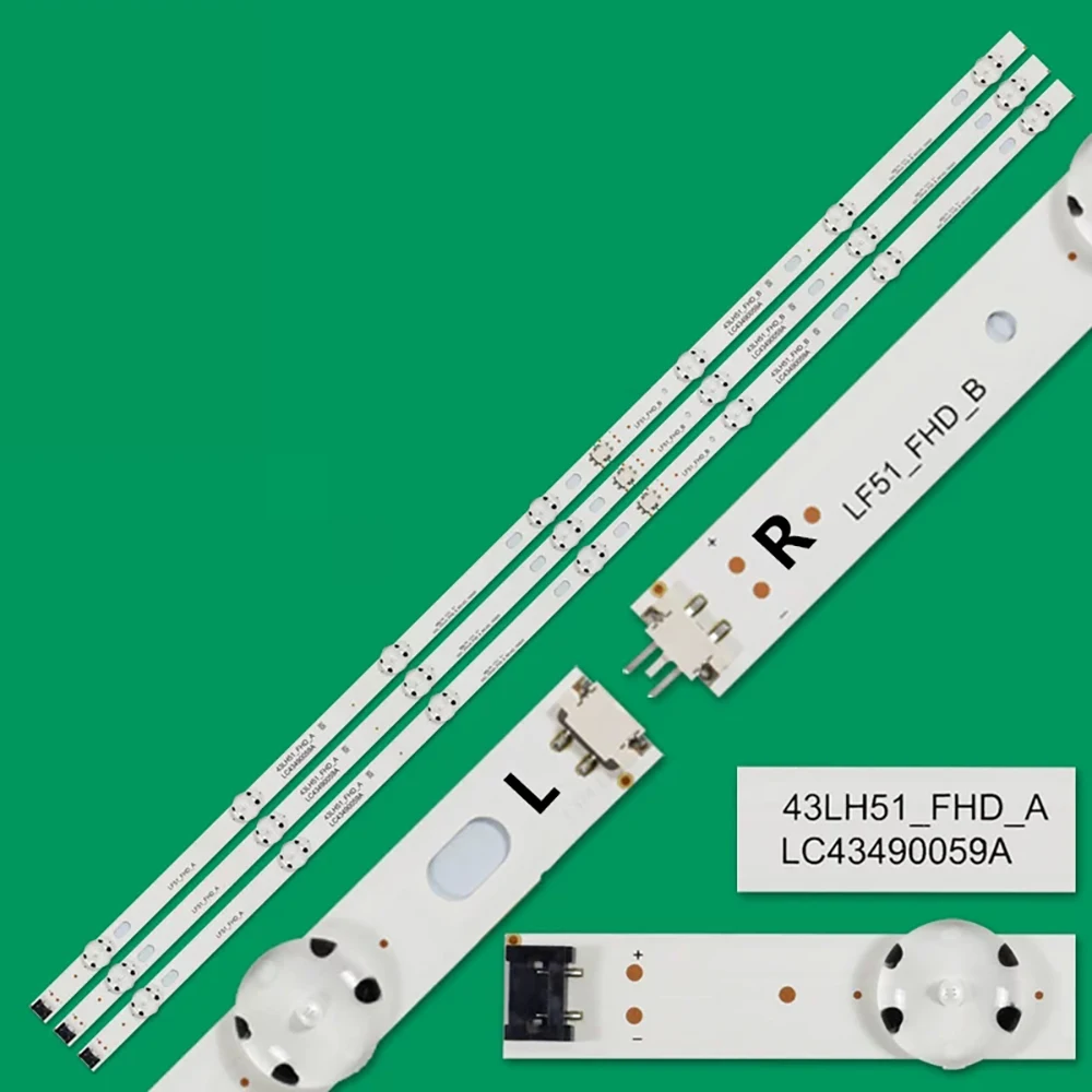 

LED backlight strip for 43LW641H 43LH615V 43LH630V 43LH7500 43LH6047 6916L-2743A 2743B LC430DUE FJ A1