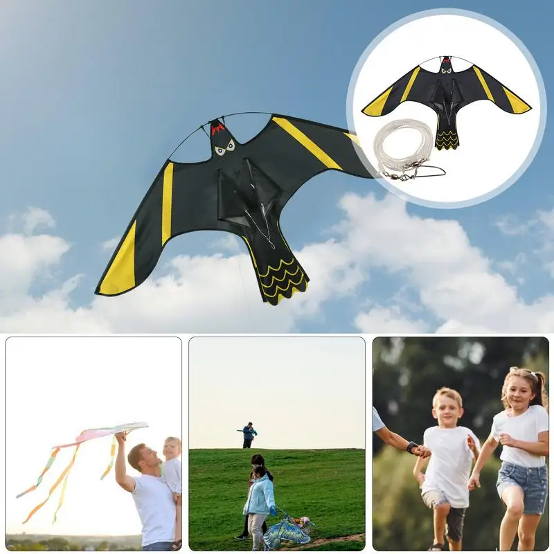 Vögel schreckender Drachen, Vogelscheuche, fliegender Falkendrachen, realistische Vögel schreckender Falke, fliegender Drachen, Taubenmarkierer, Gerät für Zuhause, Garten, Bauernhof