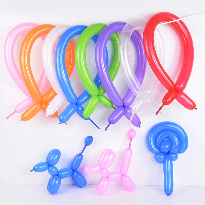 50 stücke Magie Verdickte Lange Streifen Ballon Twist Latex Ballons Form Kindertag Geburtstag Party Hochzeit Dekorationen – Detail 8