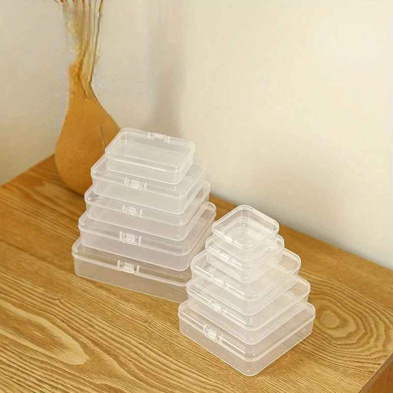 Rectangular Box Transparent Storage Box Pp Plastic Box Packaging Box Hardware Accessories Parts Electronic Component Box Transparent Plastic