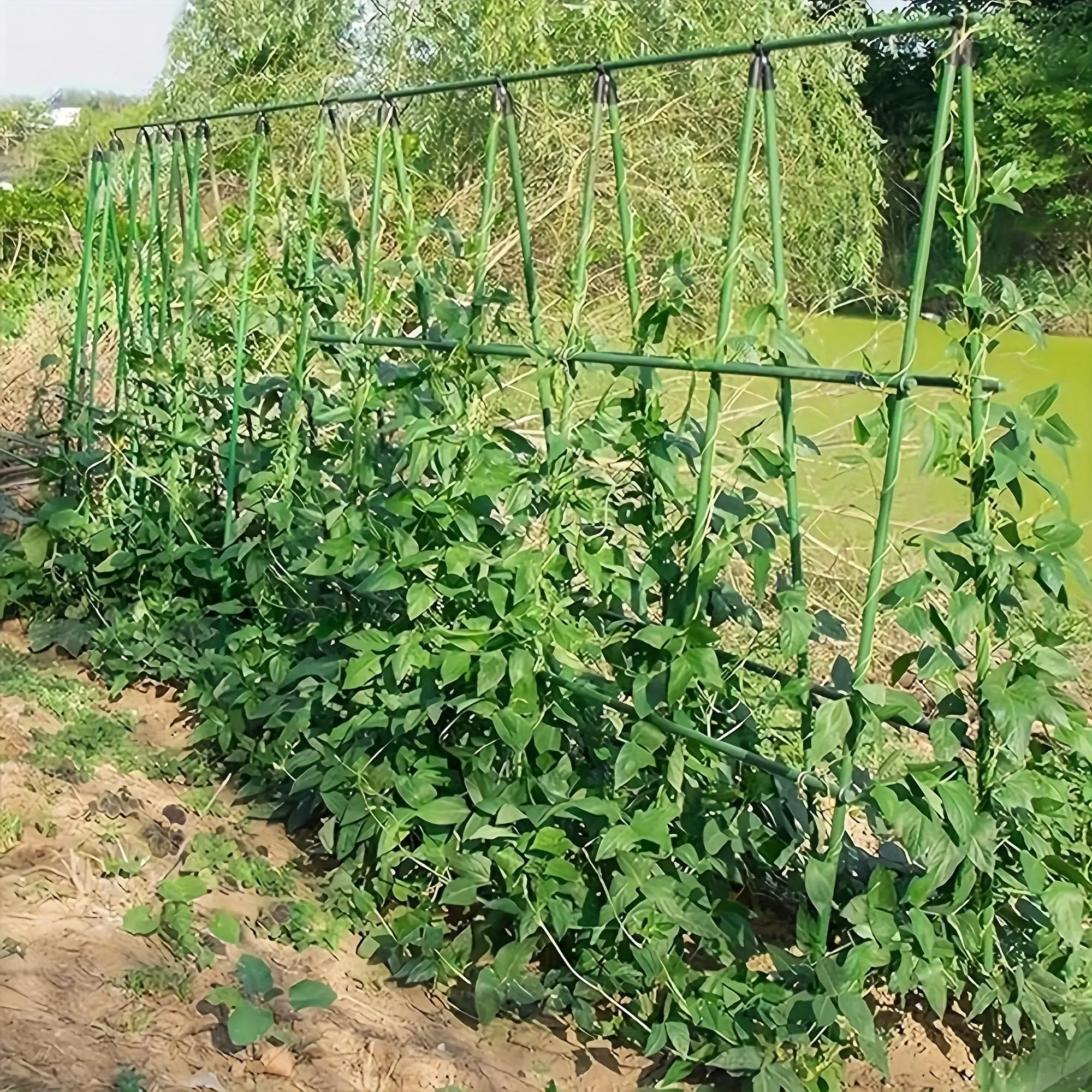 

18 pieces/25 pieces, garden climbing plant trellis, durable garden support pole, horticultural vine support