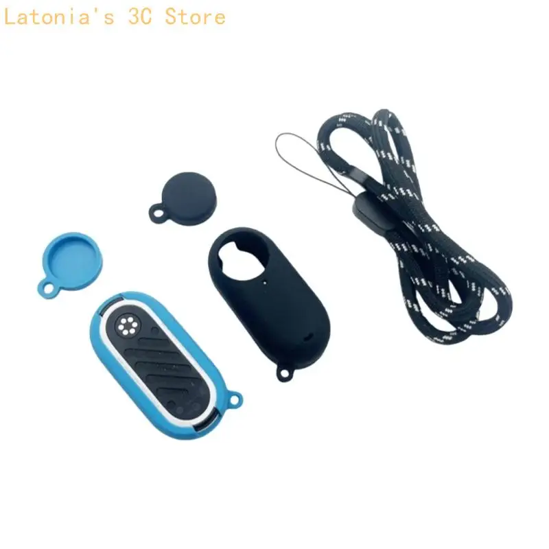 Schnell zu installierendes Silikonhüllen-Set inklusive Objektivschutz und Riemen für GO3/3S X3UB – Detail 9