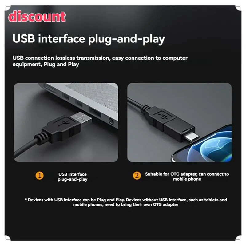 Excellenttqualityy-Condenser Desktop USB Microphone For PC Laptop Computer Game Live Recording Online Conference