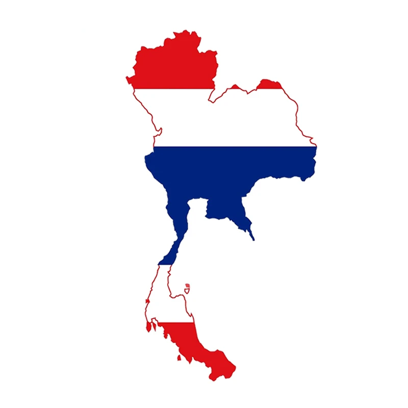 

Car Styling Thailand Map Flag Car Sticker Silhouette for Bumper Fridge Laptop Waterproof Car Accessories