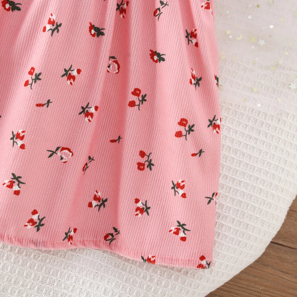 0-3 year old girls summer short sleeved floral baby princess dress