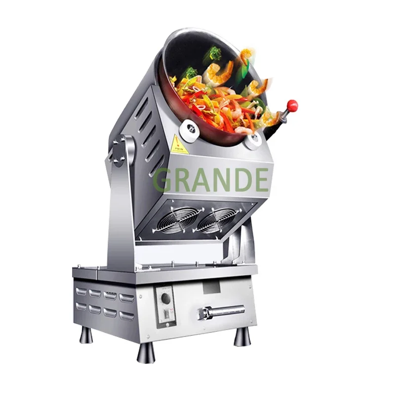 Fast Food Restaurant Electric Gas Automatic Fried Rice Wok Intelligent Stir Fry Cooking Robot Commercial Cooking Machine