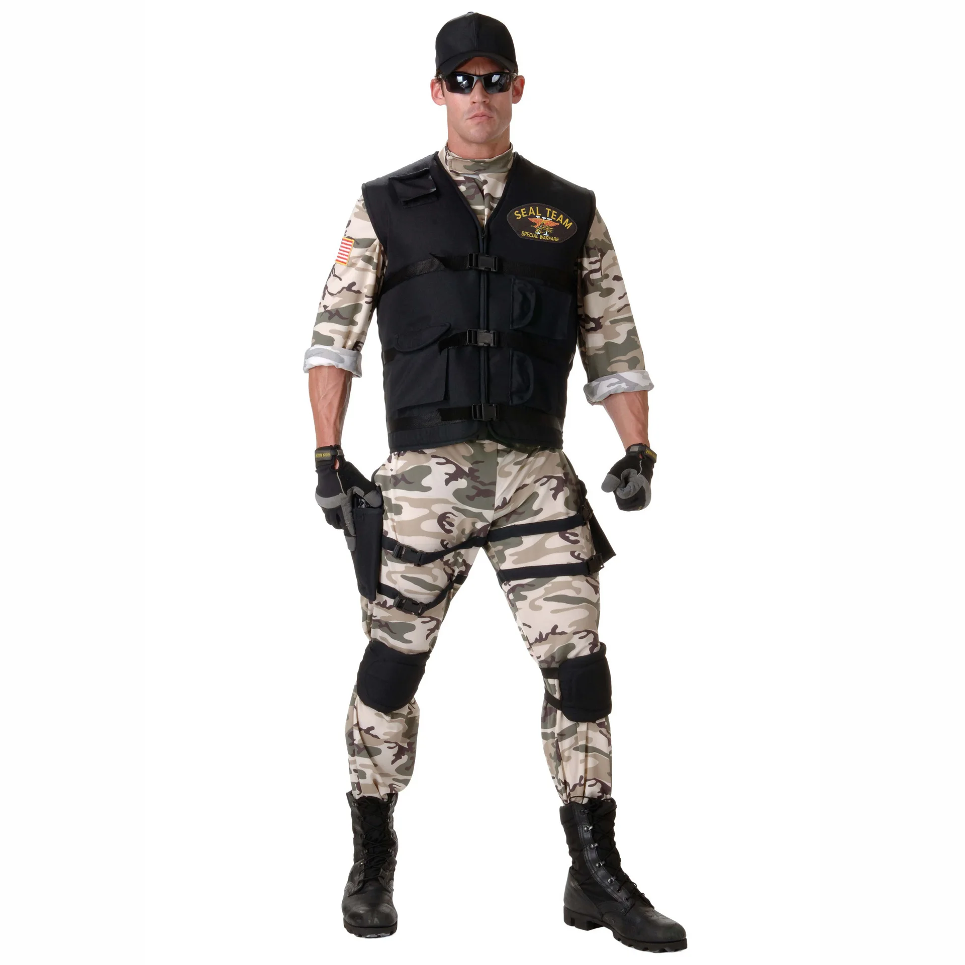 Halloween Special Forces Agent Suit Cos Clothing Costumes Performance Costume Party Uniform