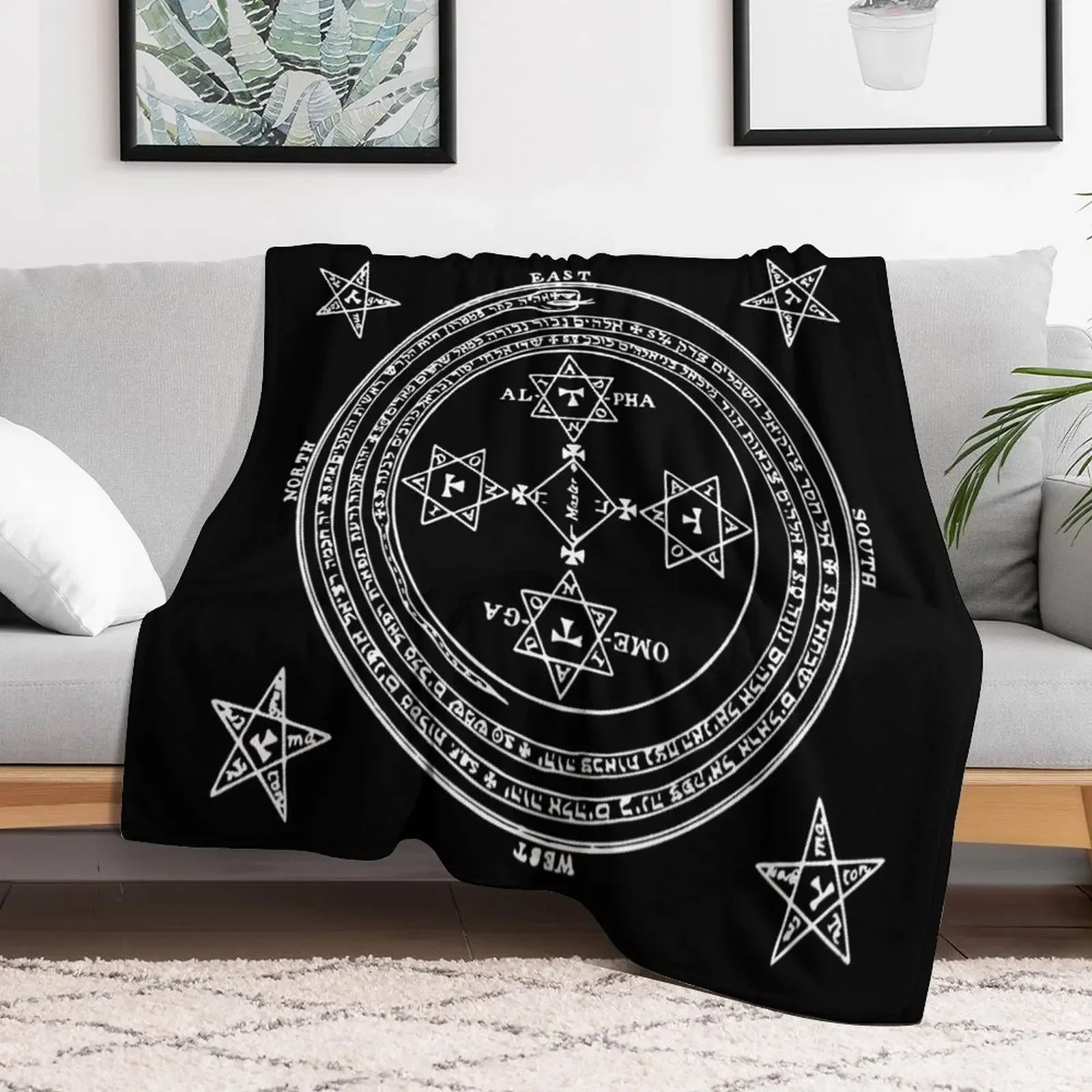 SUMMONING CIRCLE - WHITE / BLACK Throw Blanket Large Baby cosplay anime christmas gifts Blankets