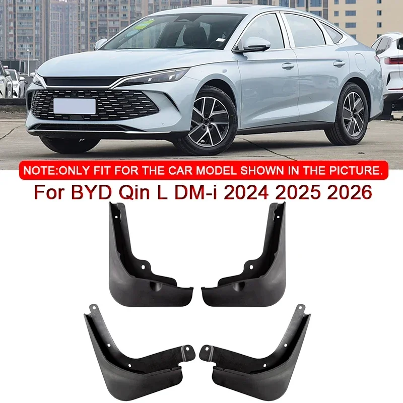 

Брызговики из АБС-пластика для BYD Qin L DM-i 2024 2025 2026,