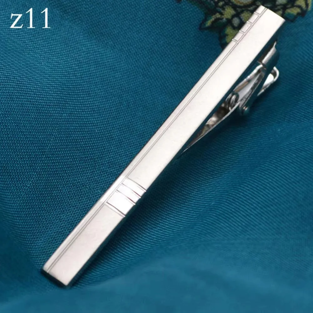 1Pcs New Metal Tie Clip Simple Silver Men Necktie Bar Clasp Iron Male Shirts Tie Pin For Wedding Gentleman