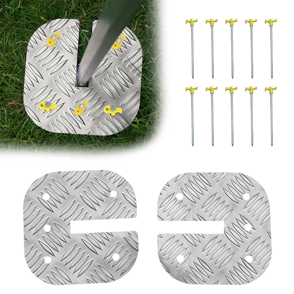 

Camping Awning Fixing Plate Caravan Motorhome Camper Accessories Awning Leg Plates Awning Safety Storm Plate For Fiamma Omnistor