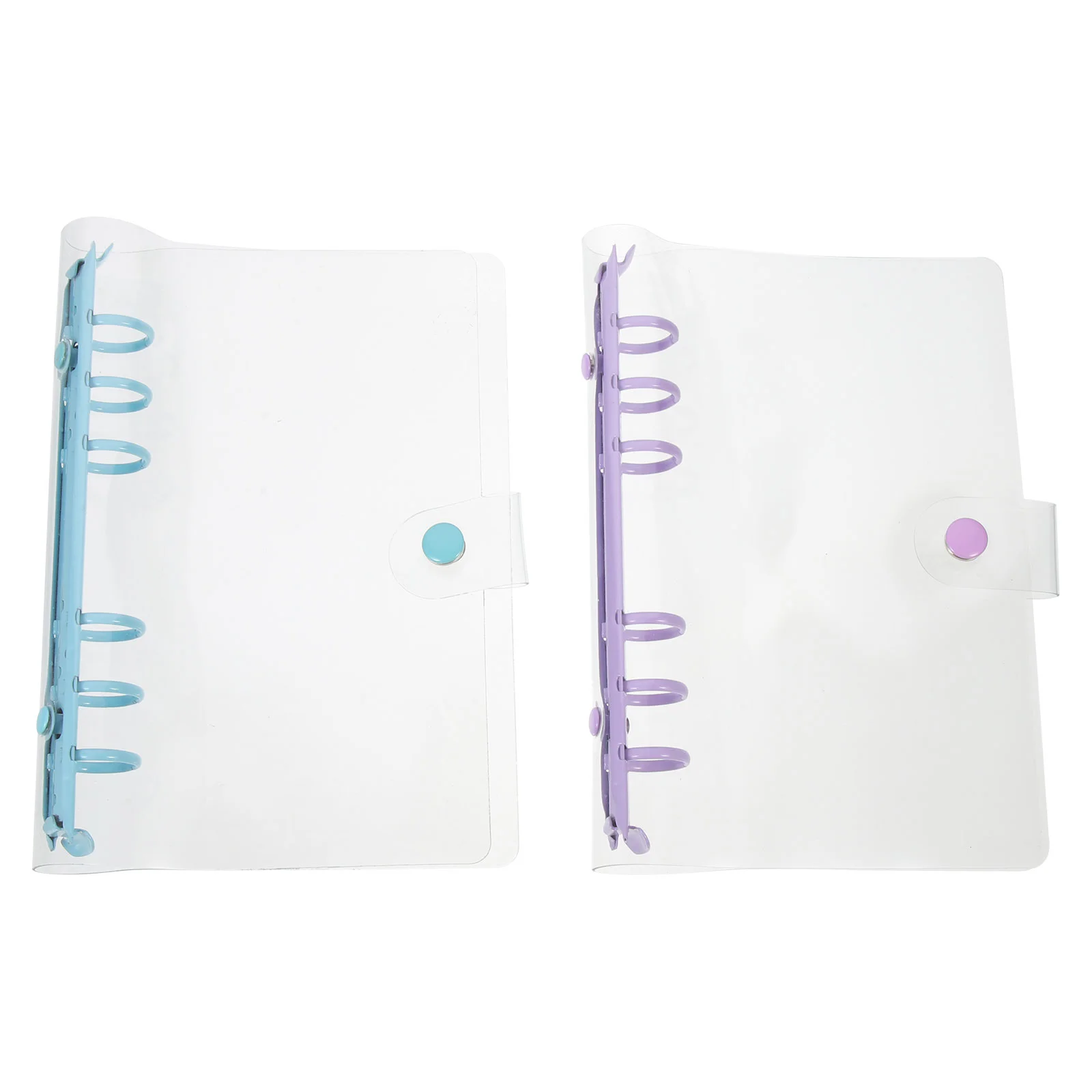 2 Pcs Binder Notebook Planner Shell Flexible 6-ring Cover School Accessories Decorative Folders