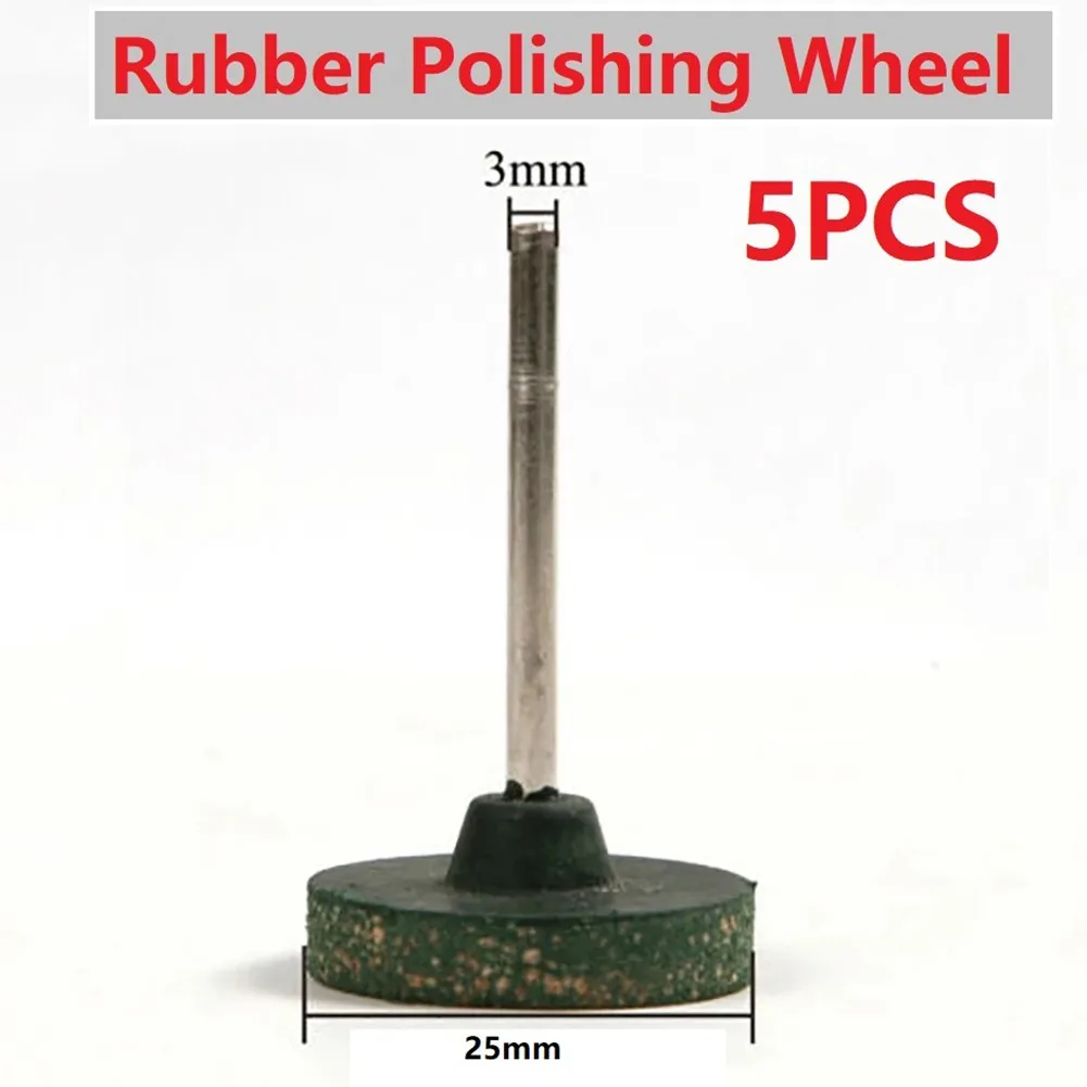 High Quality Polishing Wheel Rubber Polishing Wheel Grinding Wheel Kit Mini Parts Polishing Burr Replacement 3mm Shank