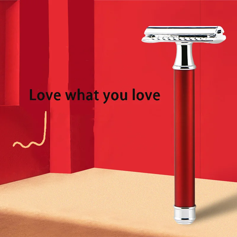 

Limited edition Safety Razor Metal Double Edge Handle Razor, Reusable Manual Shaving Razor For Men Eco Friendly Zero Waster