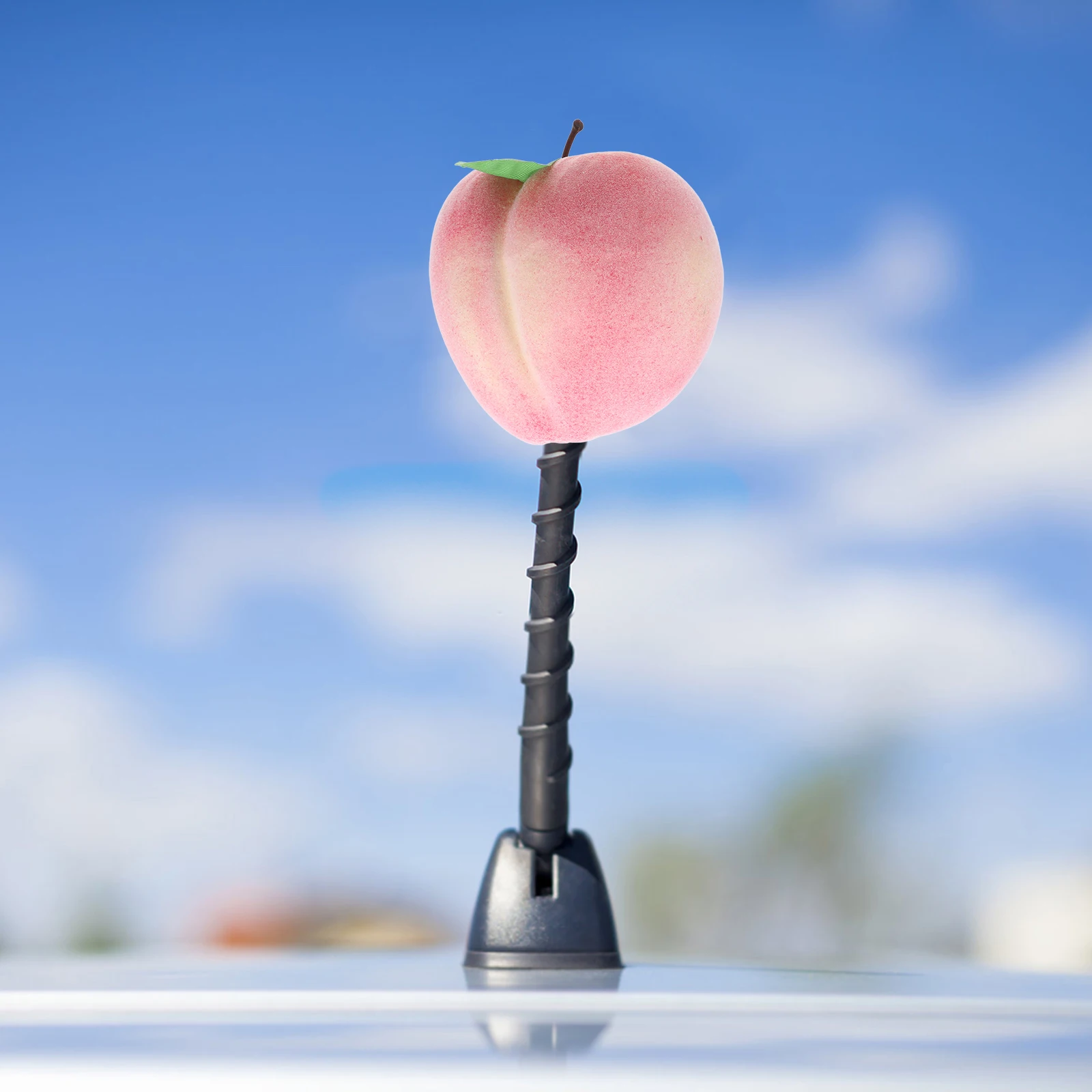 

Simulated Peach Decoration Antenna Decorations for Cars Artificial Food Display Auto Fake Fruit Balls Pink Topper Halloween
