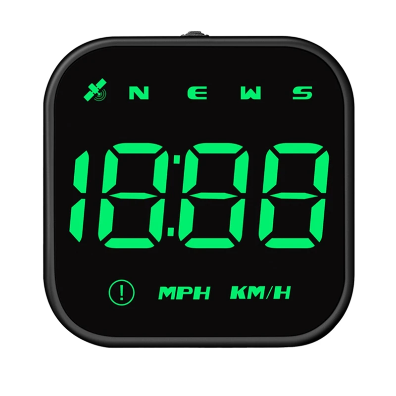 HUD Car Speedometer Timetable Speed Alarm GPS Head-Up Display Auto Electronic Accessories Fits All Cars