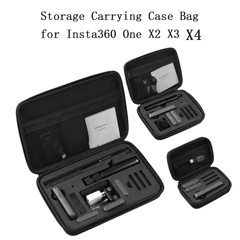 Travel Carrying Case Bag for Insta360 X4 X3 X2 Portable Storage Handbag Protective Box for Insta360 X4 X3 X2 Camera Accessories