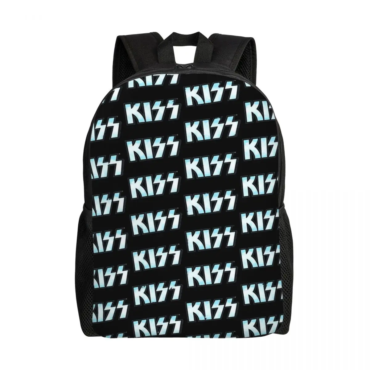 Blue Kiss Band Logo Backpack Student Unisex Rock Band Soft Backpacks Pretty School Bags Outdoor Style Designer Rucksack