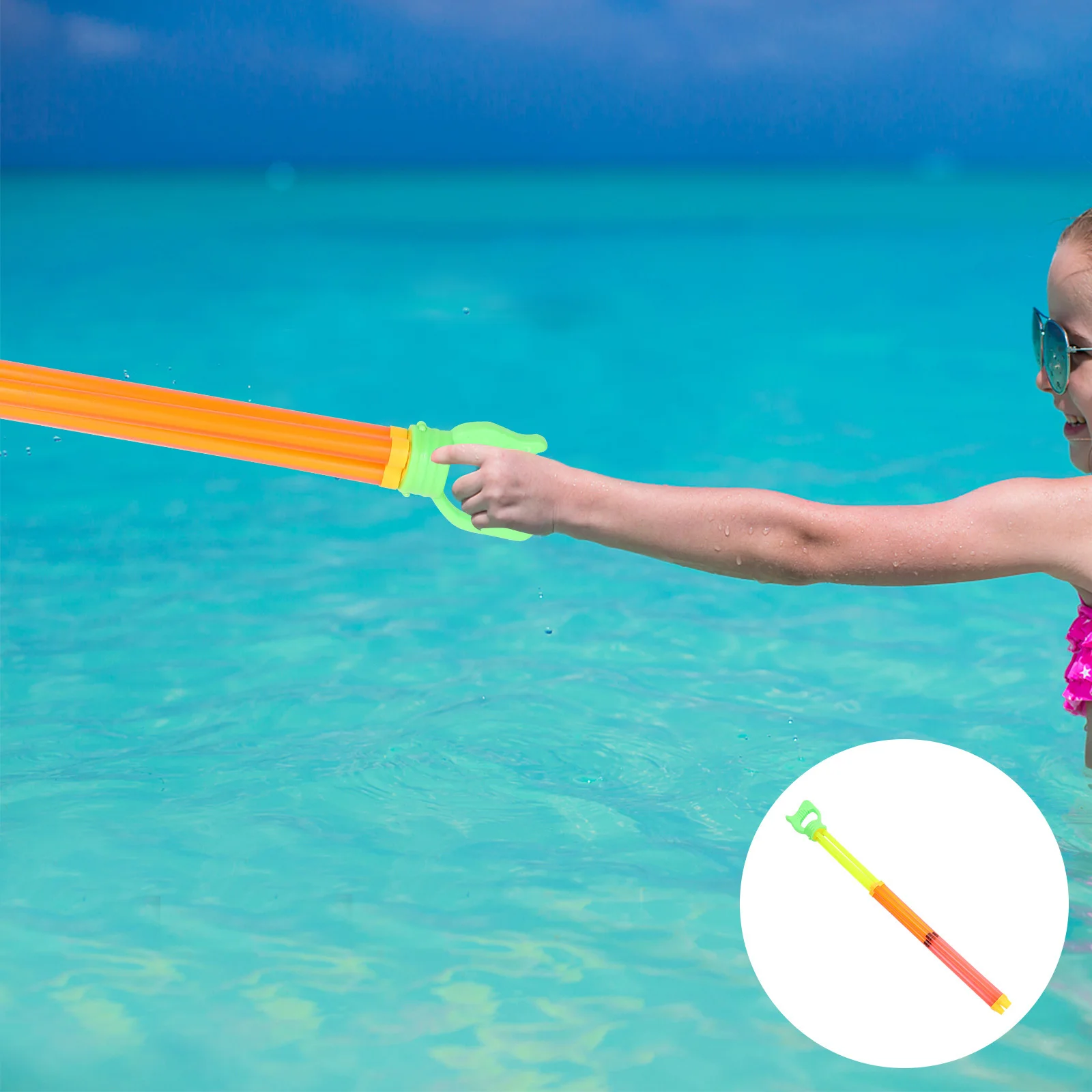 1 قطعة أطفال قابلة للسحب المياه مطلق النار قسط مادة البولي بروبيلين الصيف بركة حفلة لعب لعبة ممتعة في الهواء الطلق #4